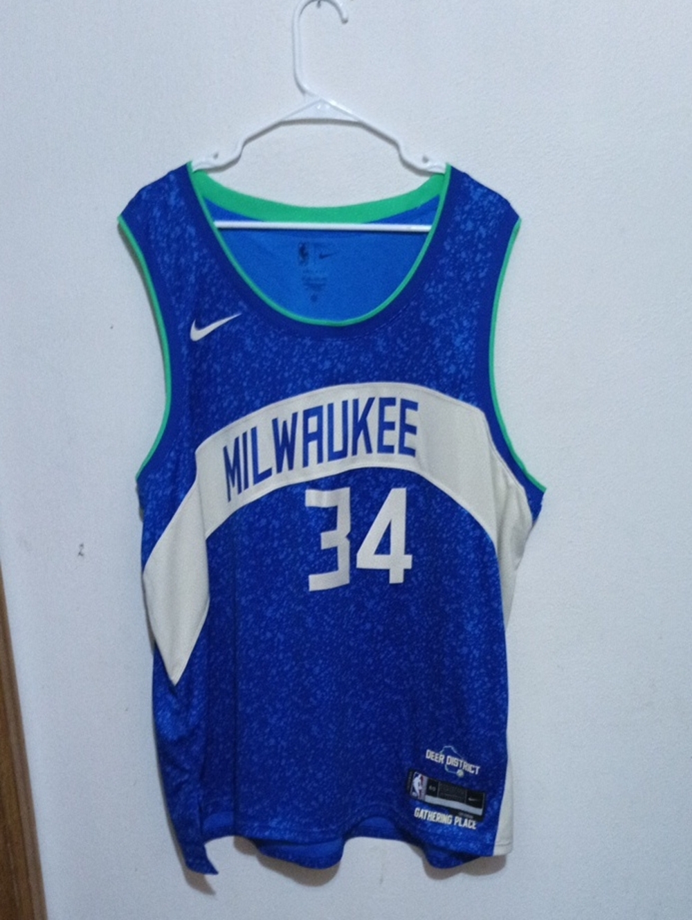 Giannis Antetokounmpo Nike Milwaukee Bucks Swingman City Edition Jersey